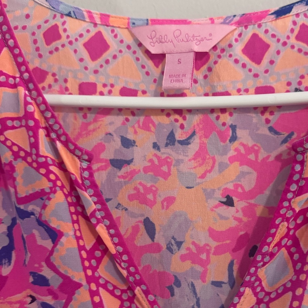 Lilly Pulitzer Coco Coral Crab Print Womens Size S - Picture 4 of 4